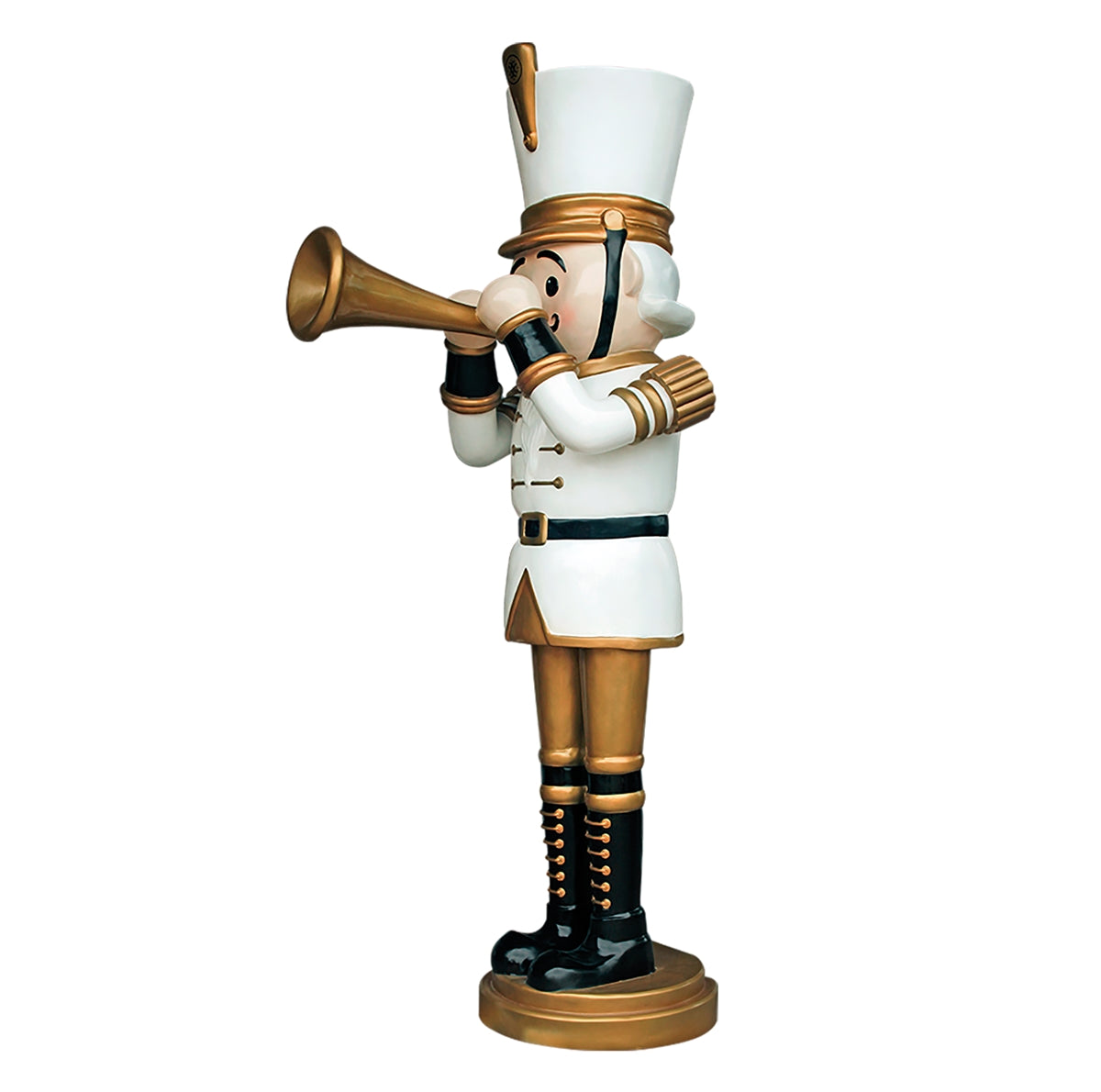 Nutcracker w/ Trumpet Resin Statue