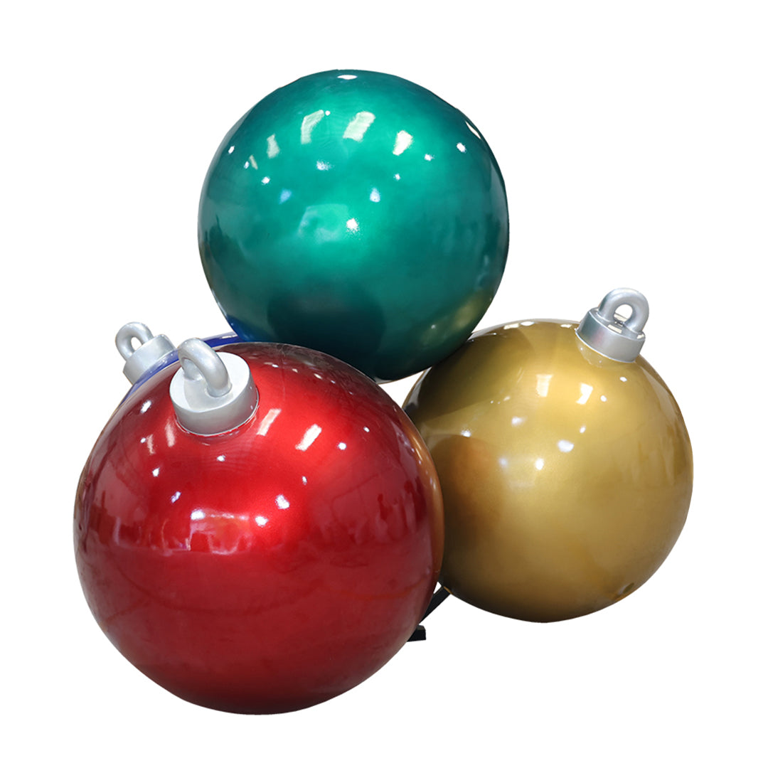 Christmas Ball Stack Resin Statue