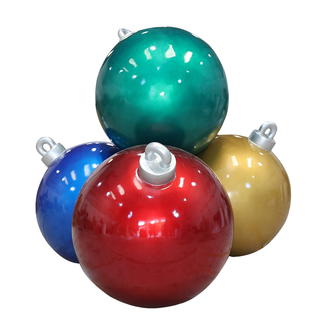 Christmas Ball Stack Resin Statue