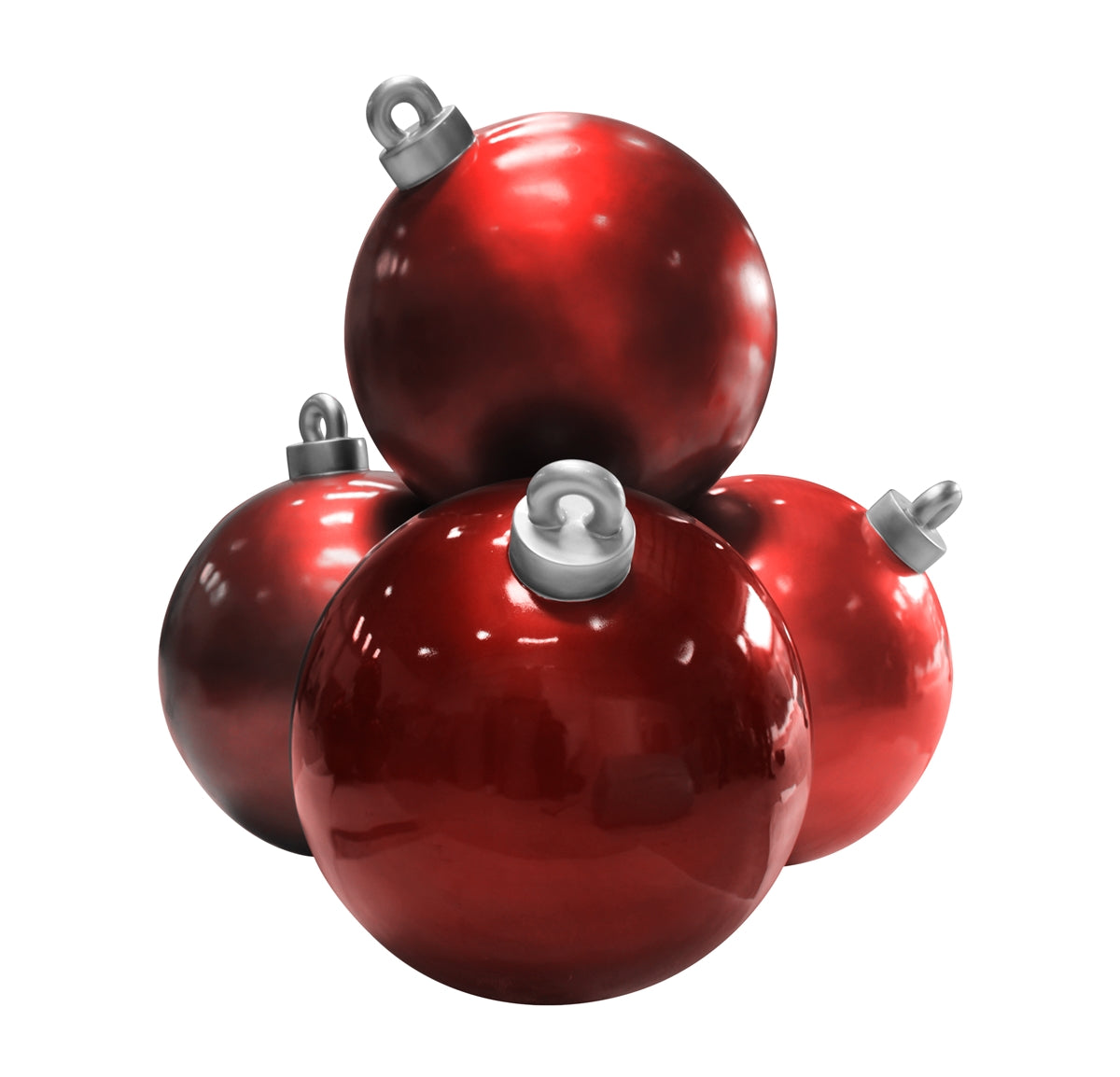 Christmas Ball Stack Resin Statue