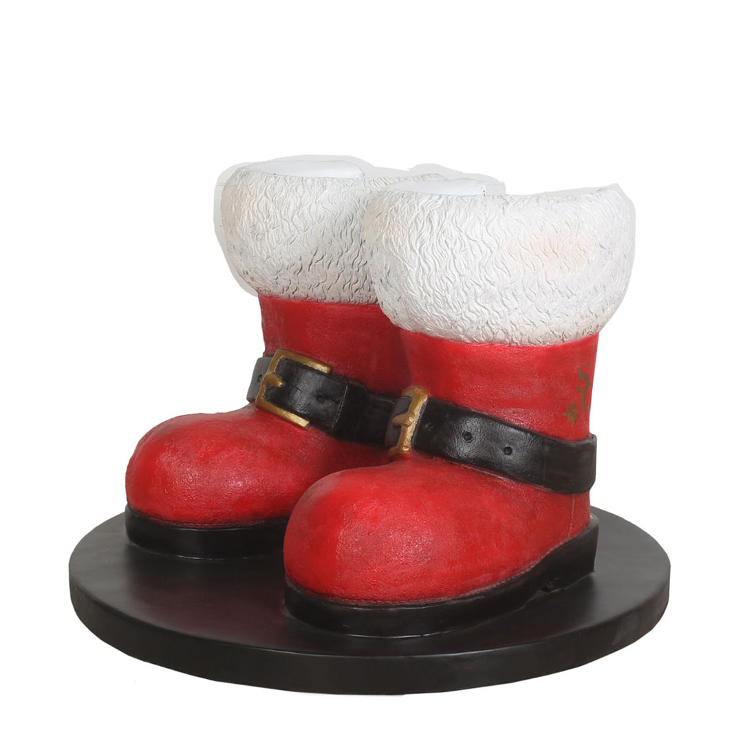 Santa Boots Resin Statue