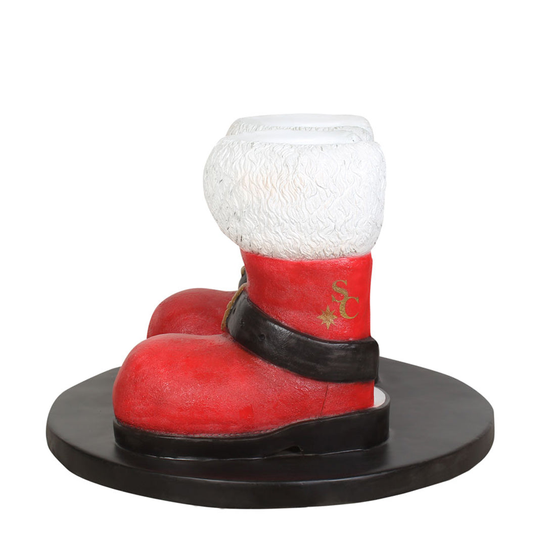 Santa Boots Resin Statue