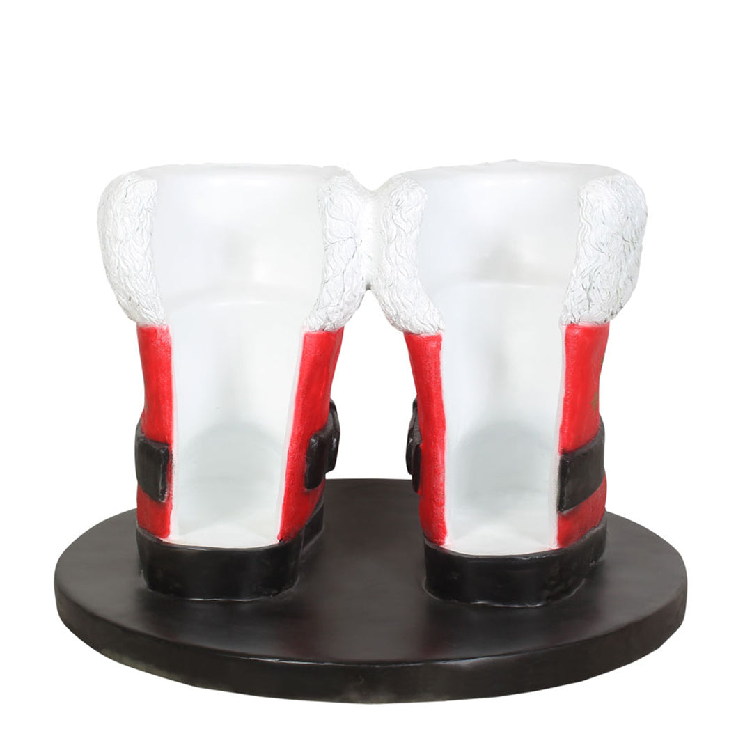 Santa Boots Resin Statue