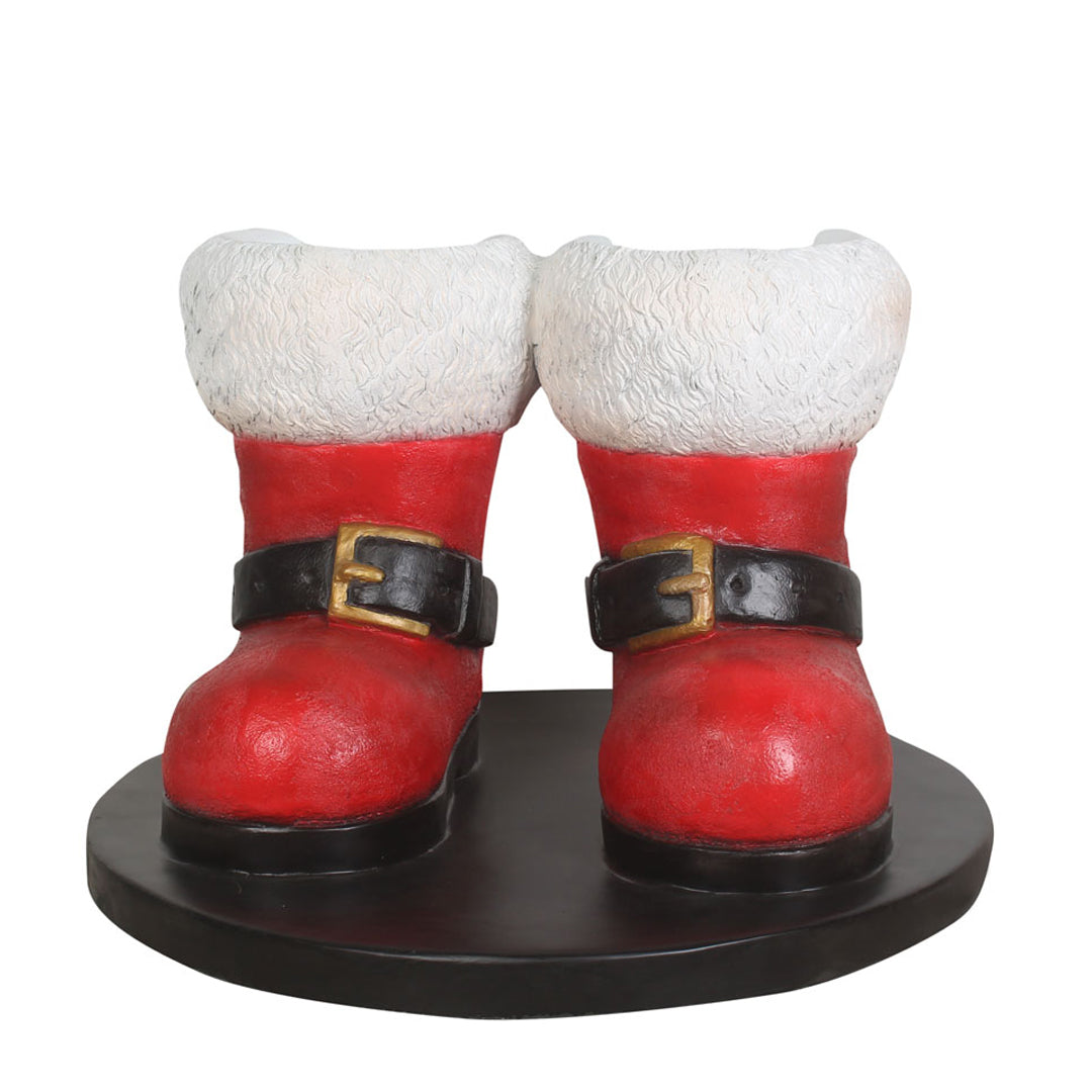 Santa Boots Resin Statue