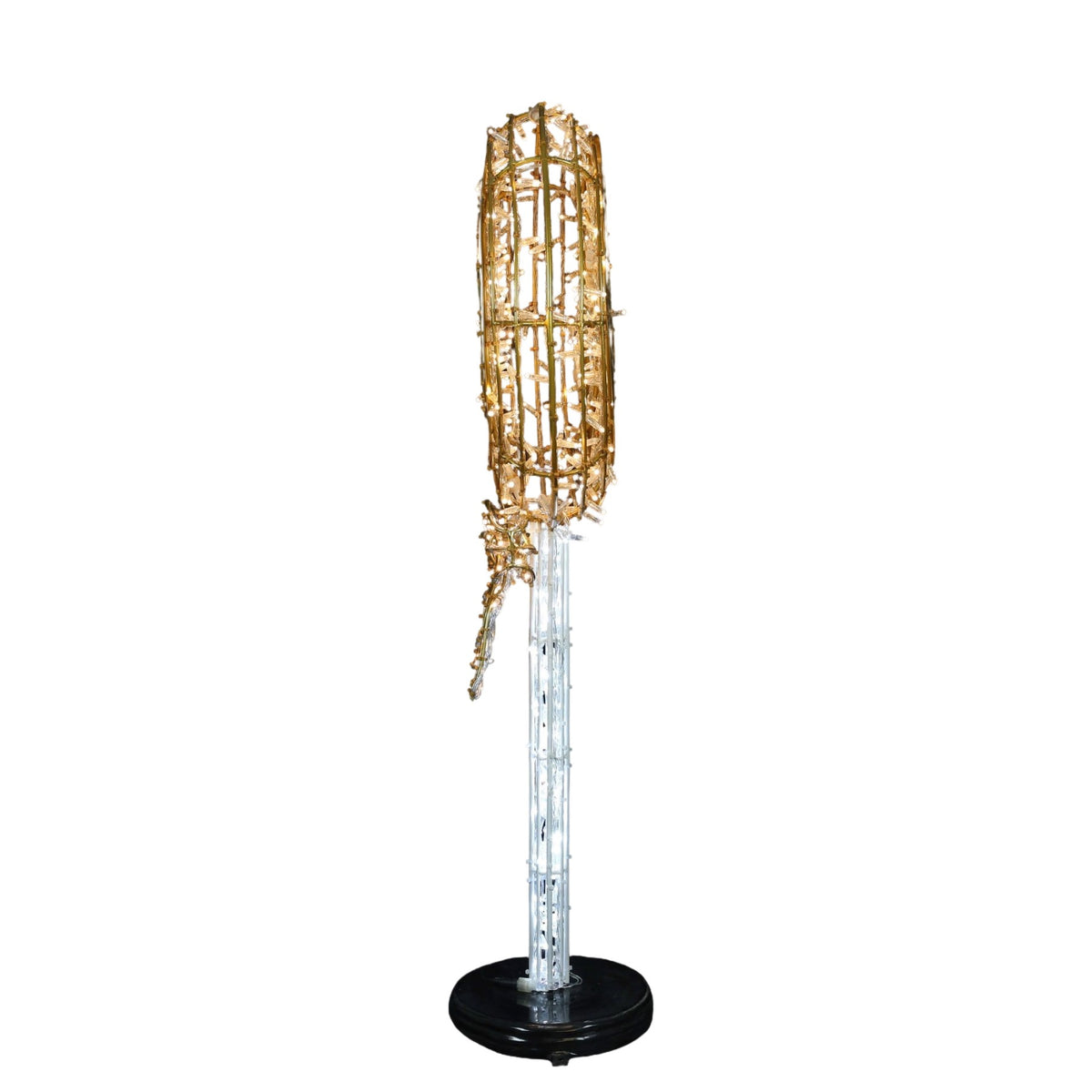 Lollipop w/ Ribbon Wire Frame Decor