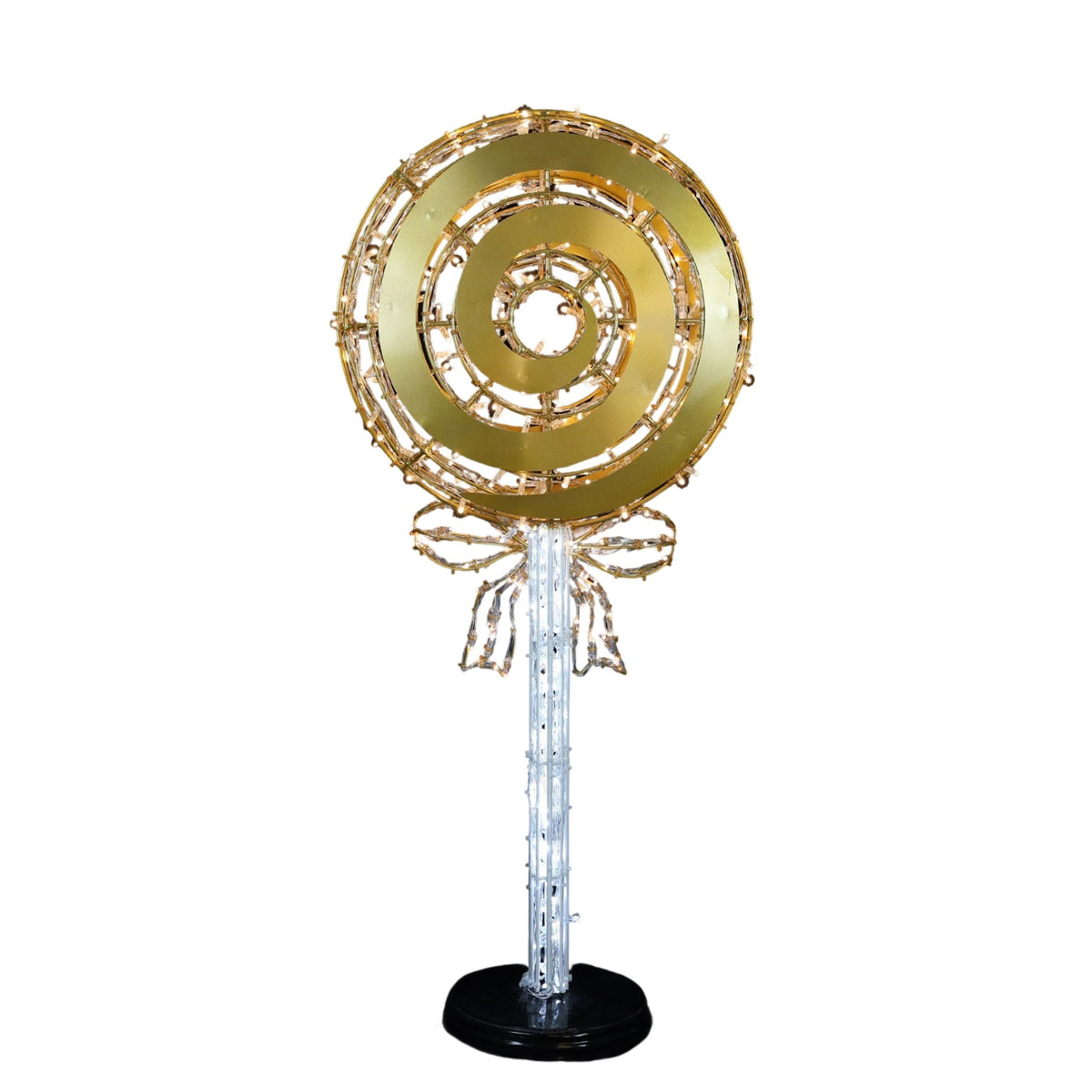 Lollipop w/ Ribbon Wire Frame Decor