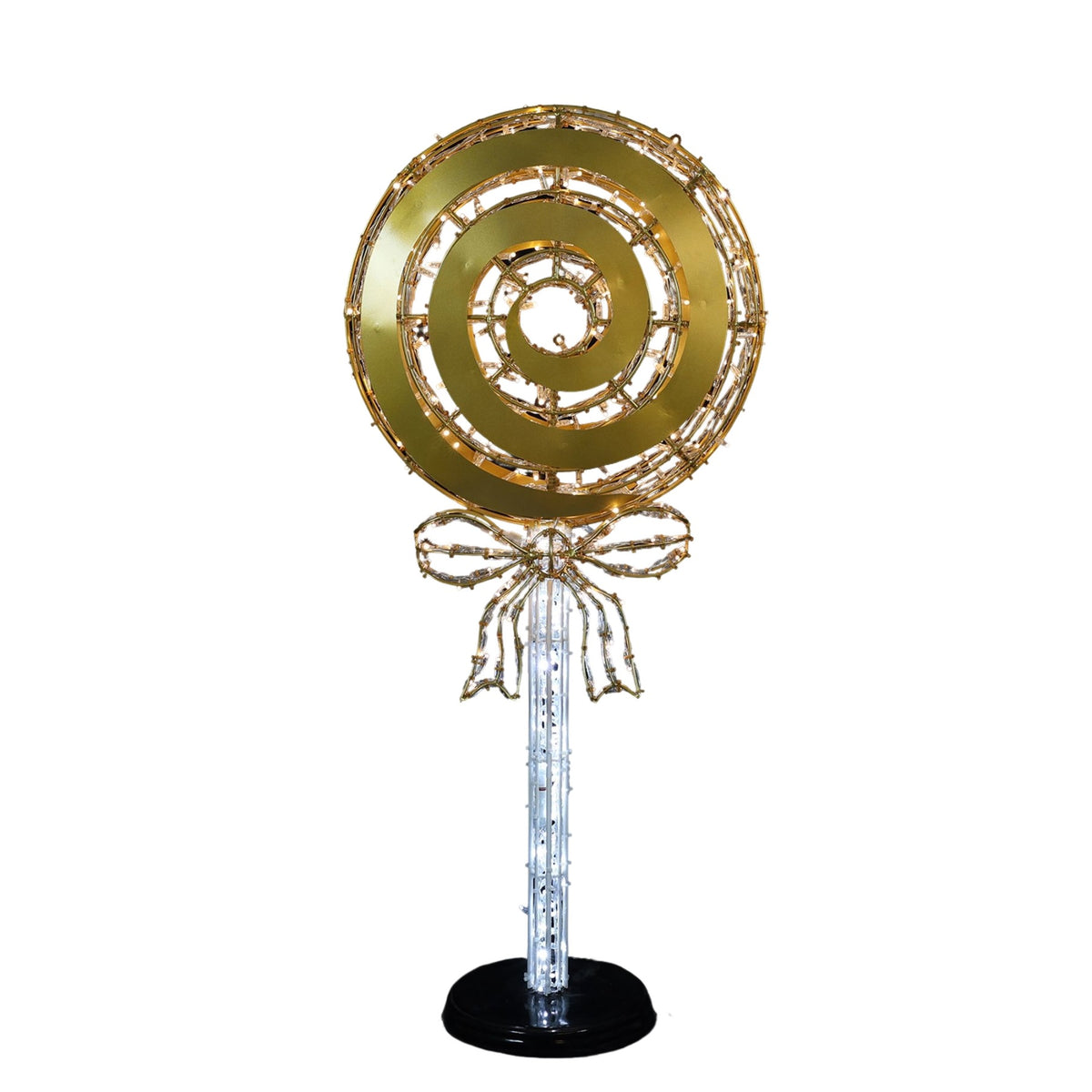 Lollipop w/ Ribbon Wire Frame Decor