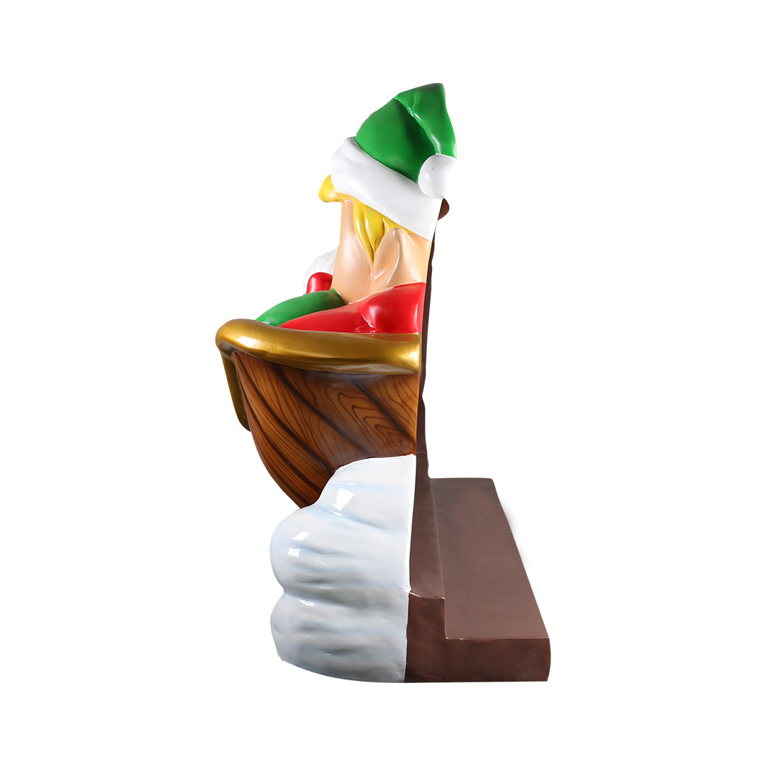 Delivery Santa Photo Prop Resin Statue