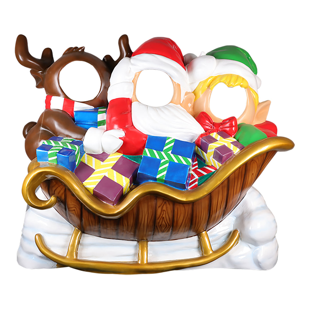 Delivery Santa Photo Prop Resin Statue