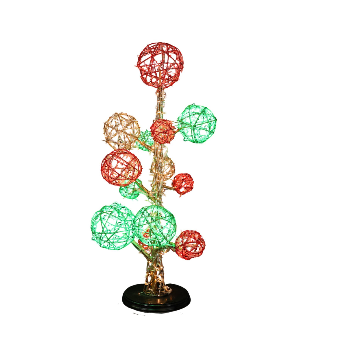 Christmas Ball Tree Wire Frame Decor