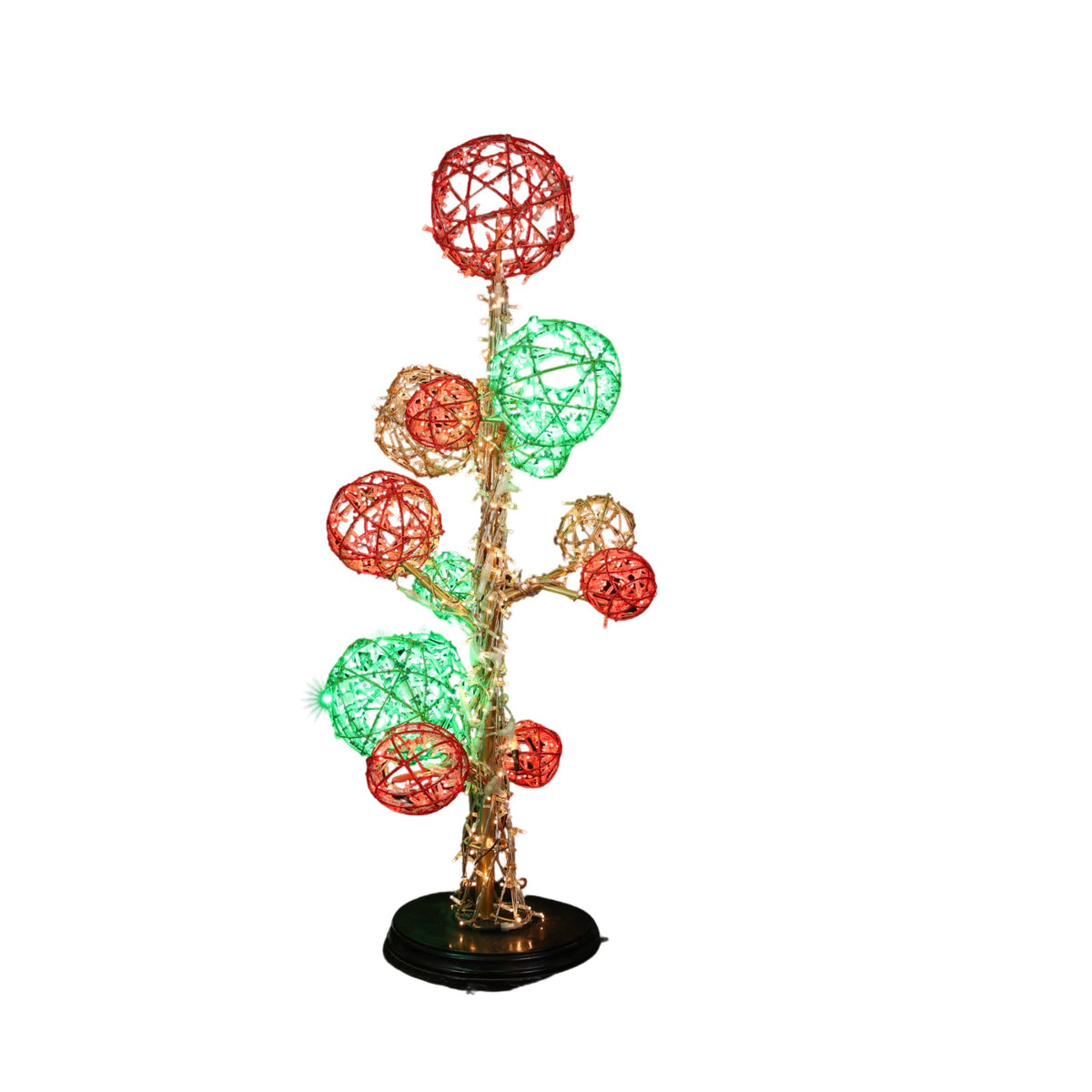 Christmas Ball Tree Wire Frame Decor