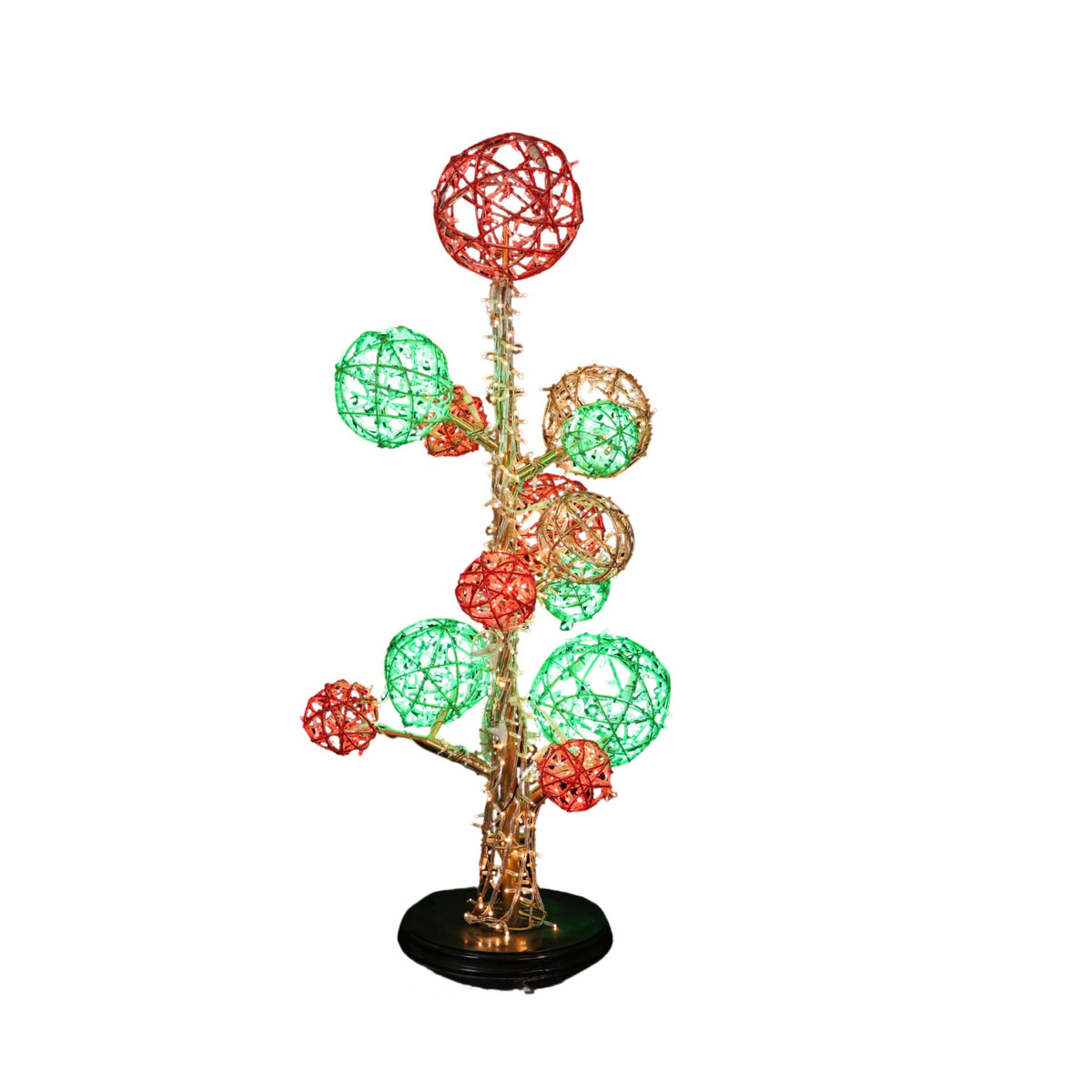 Christmas Ball Tree Wire Frame Decor