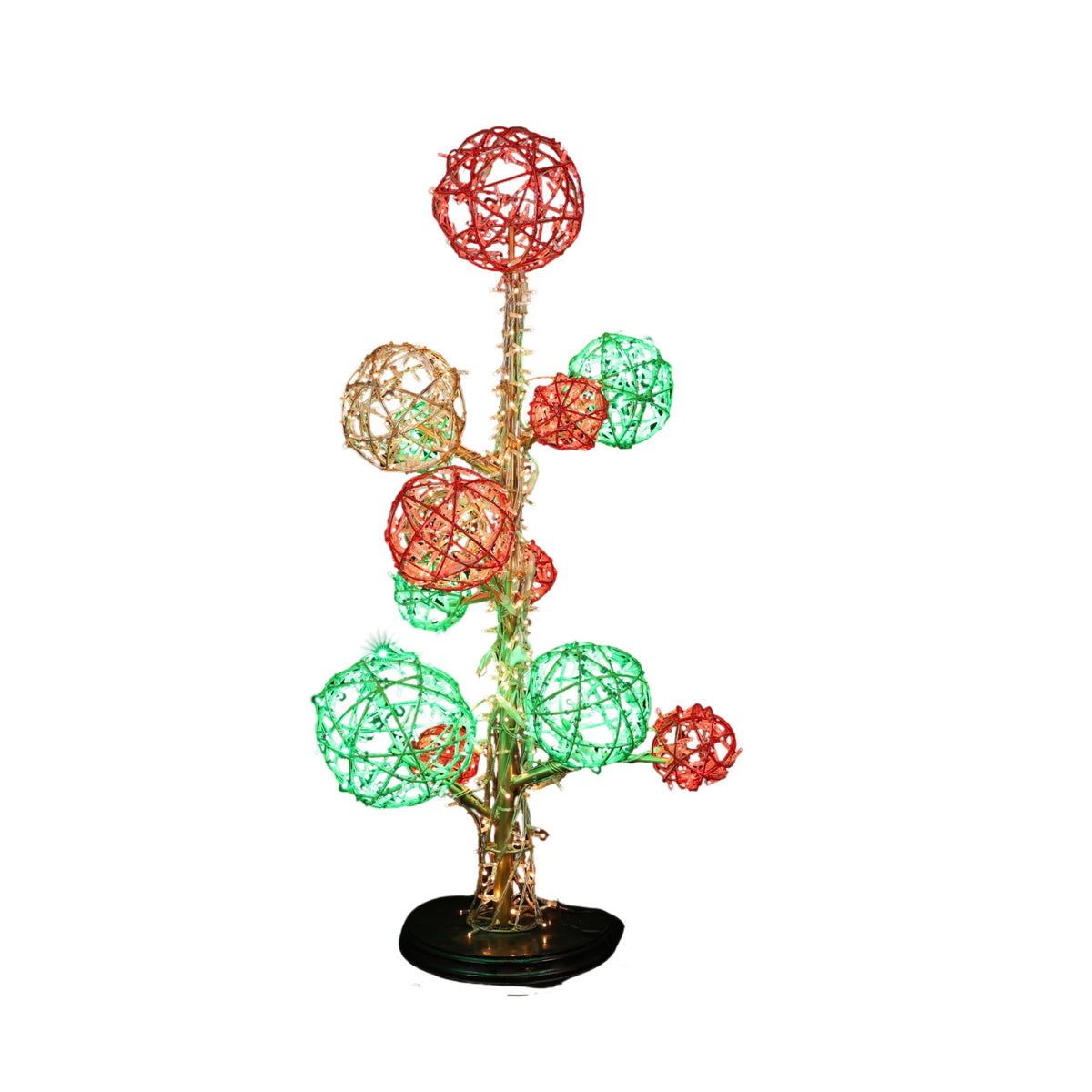 Christmas Ball Tree Wire Frame Decor