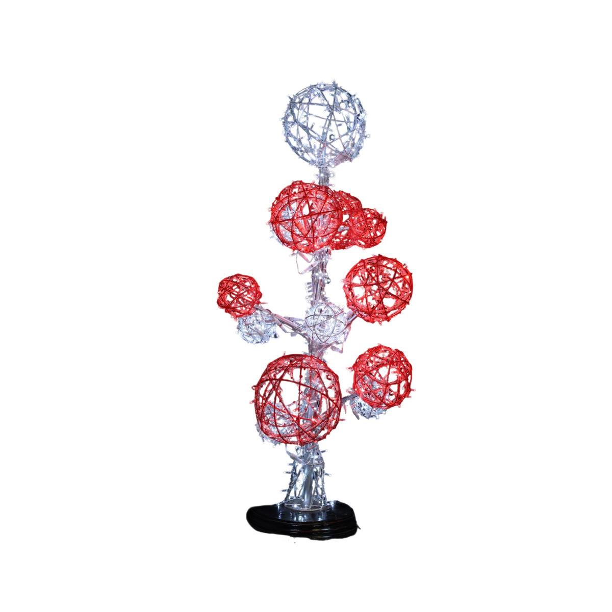 Peppermint Ball Tree Wire Frame Decor