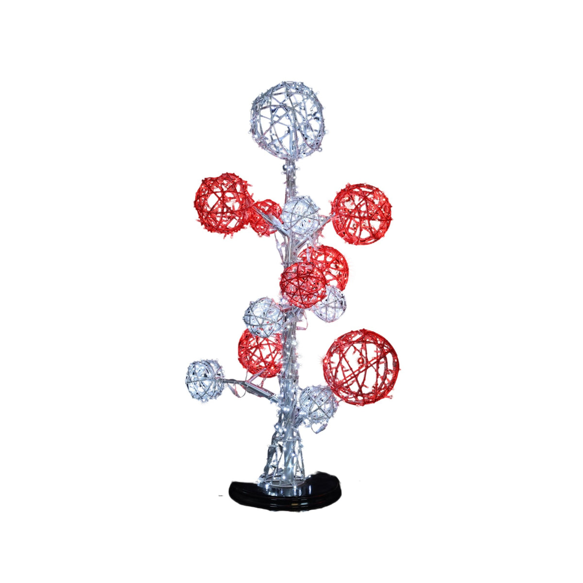 Peppermint Ball Tree Wire Frame Decor