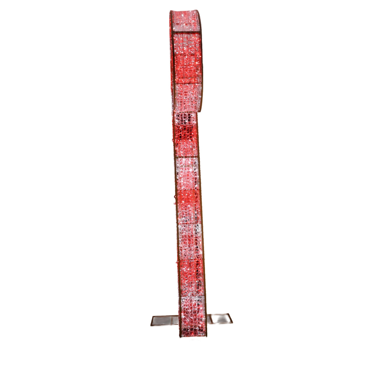 Candy Cane Criss Cross Wire Frame Decor