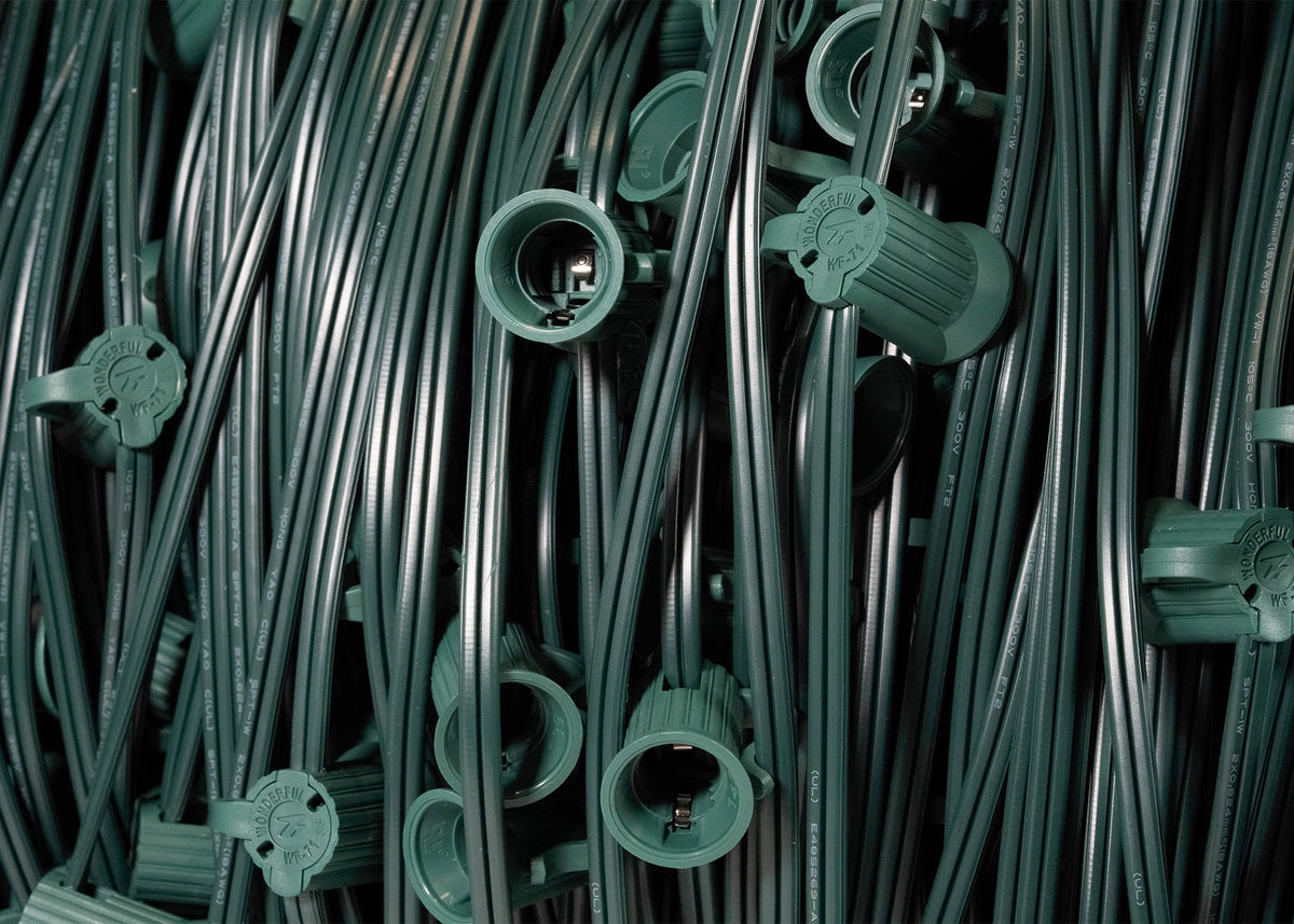 C7 Socket Cord - 1000ft Green