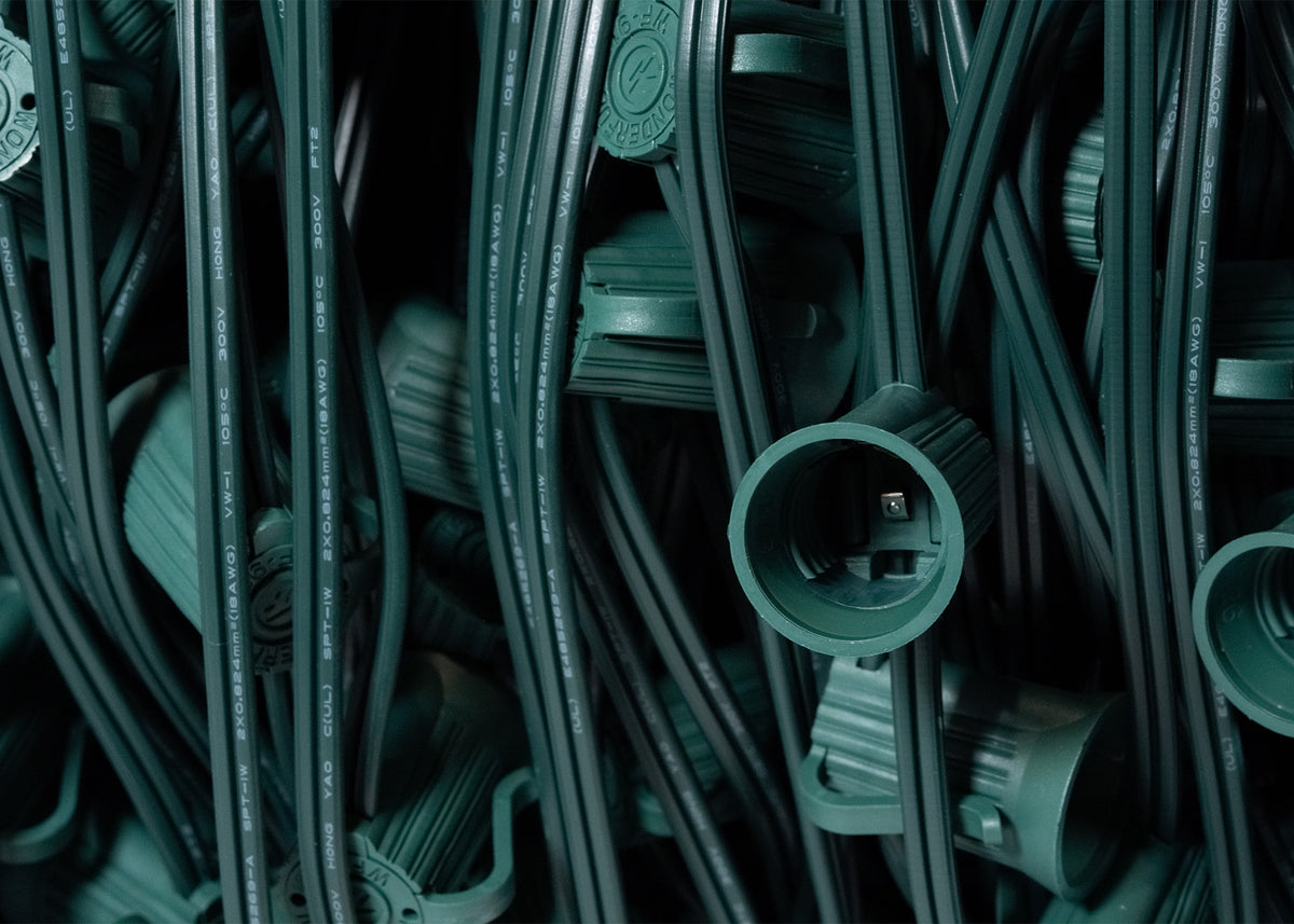 C9 Socket Cord - 500ft Green