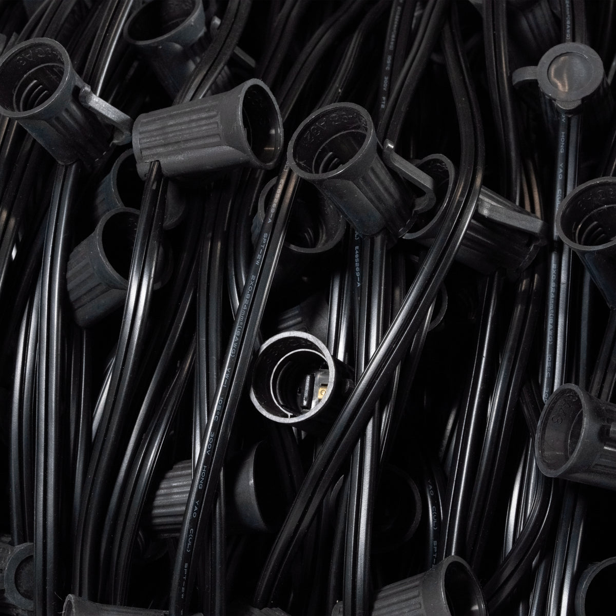 C9 Socket Cord - 1000ft Black SPT-2