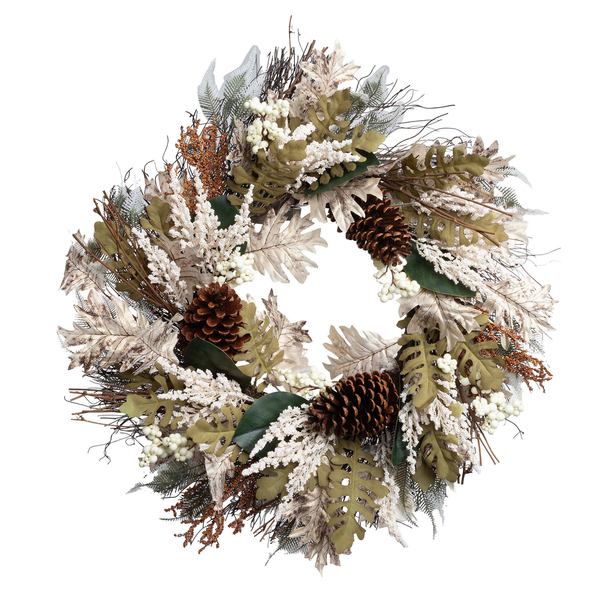 Snowy Pine Wreaths (Battery Operated)