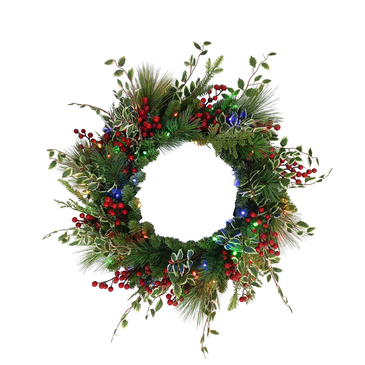 Mixed Berry Festive Wreaths (Battery Operated)