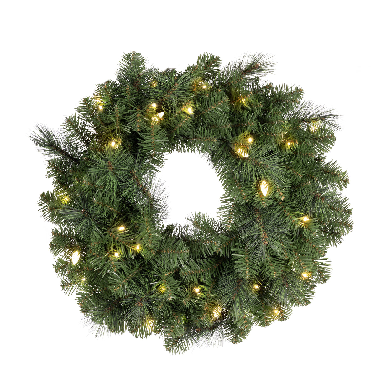 Mixed Pine Wreaths (Plug-In)