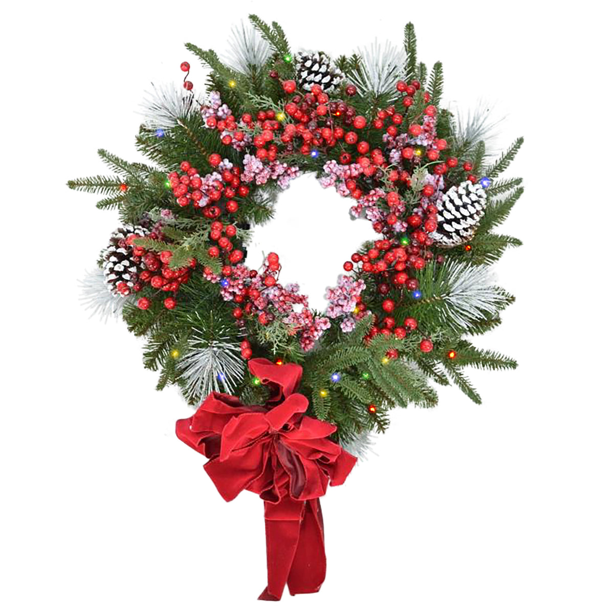Madison Fraser Fir Wreaths (Battery Operated)