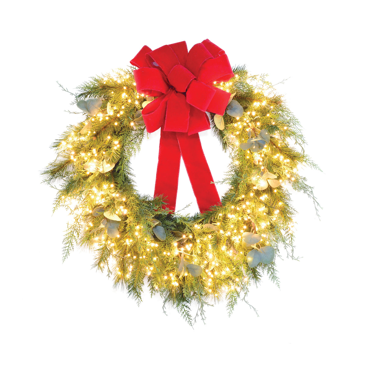 Mixed Eucalyptus Wreaths (Plug-In)