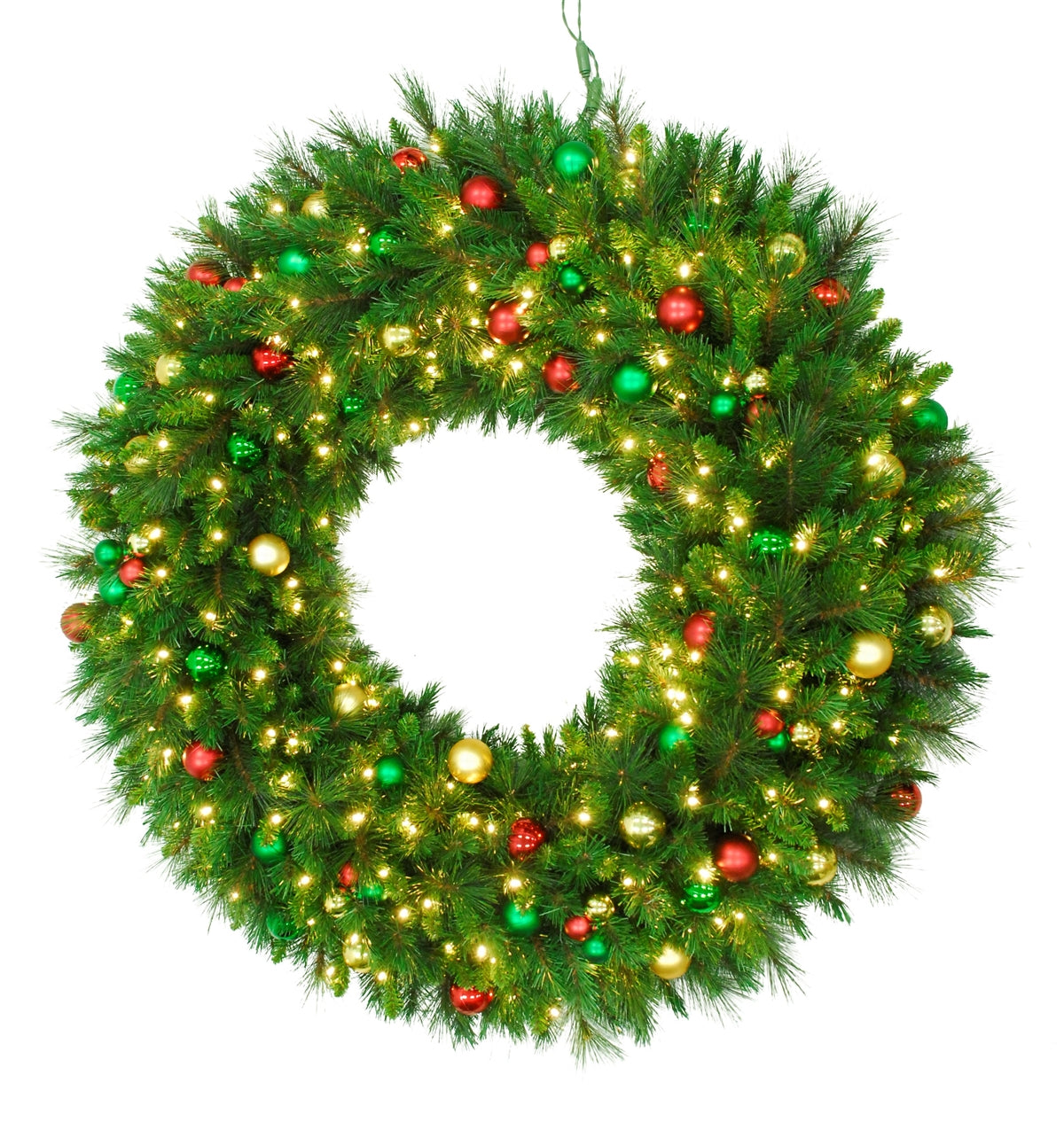 Ornament Mixed Pine Wreaths (Plug-In)