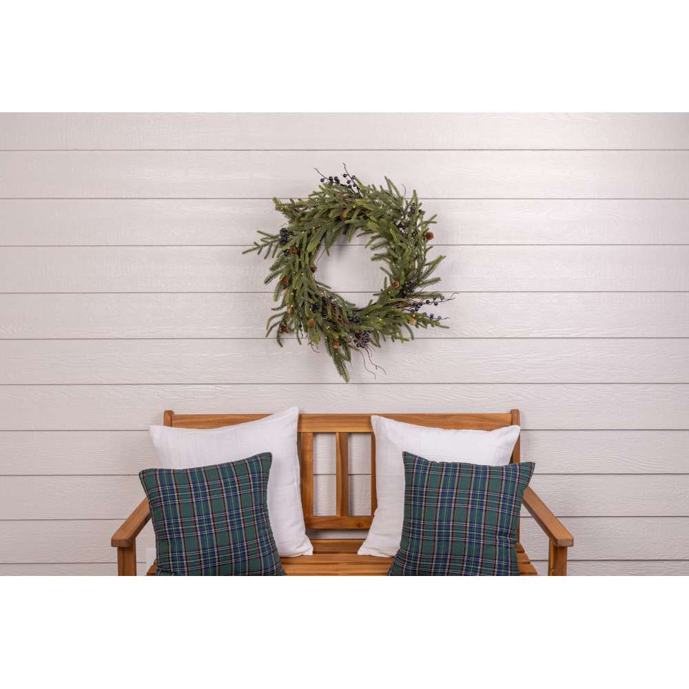 Rustic Norfolk Wreaths (Battery Operated)