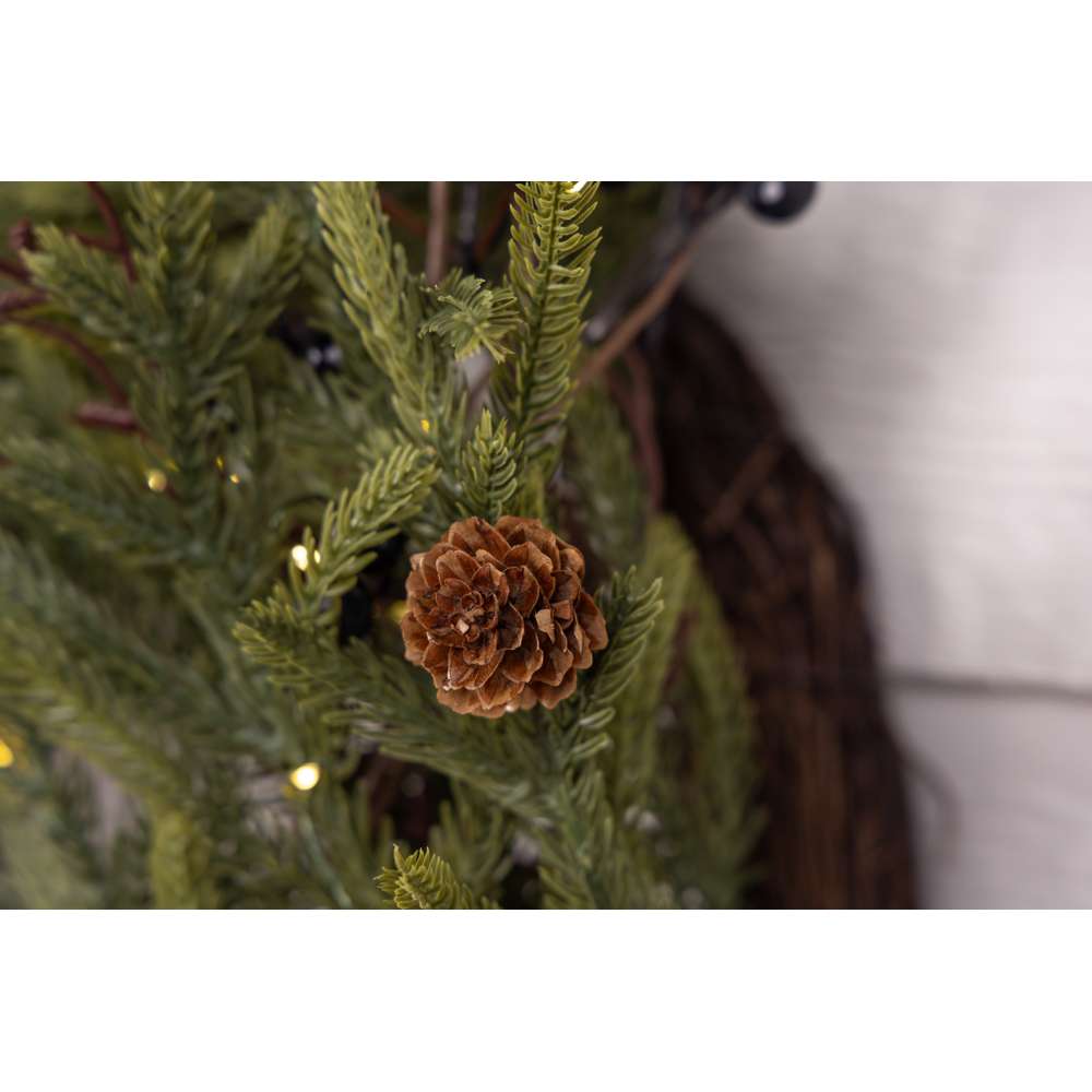 Rustic Norfolk Wreaths (Battery Operated)