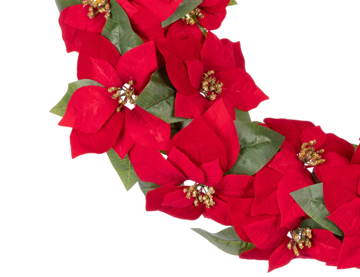 Poinsettia Wreaths (Unlit)