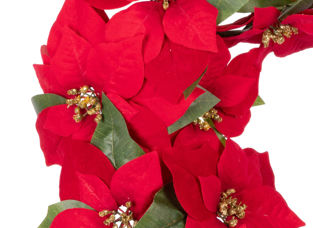 Poinsettia Wreaths (Unlit)