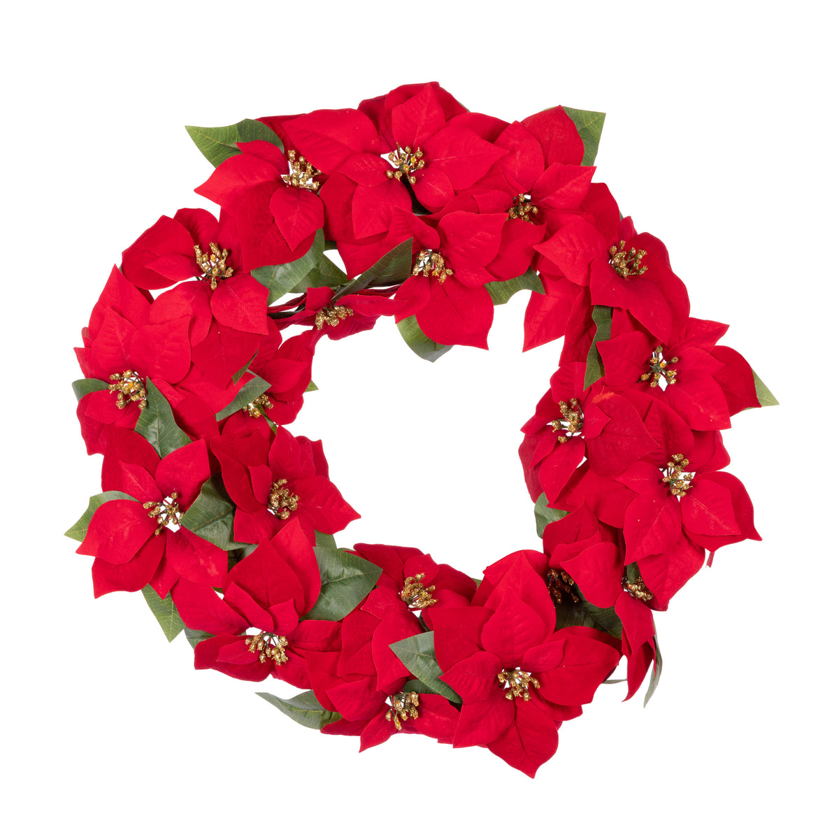 Poinsettia Wreaths (Unlit)