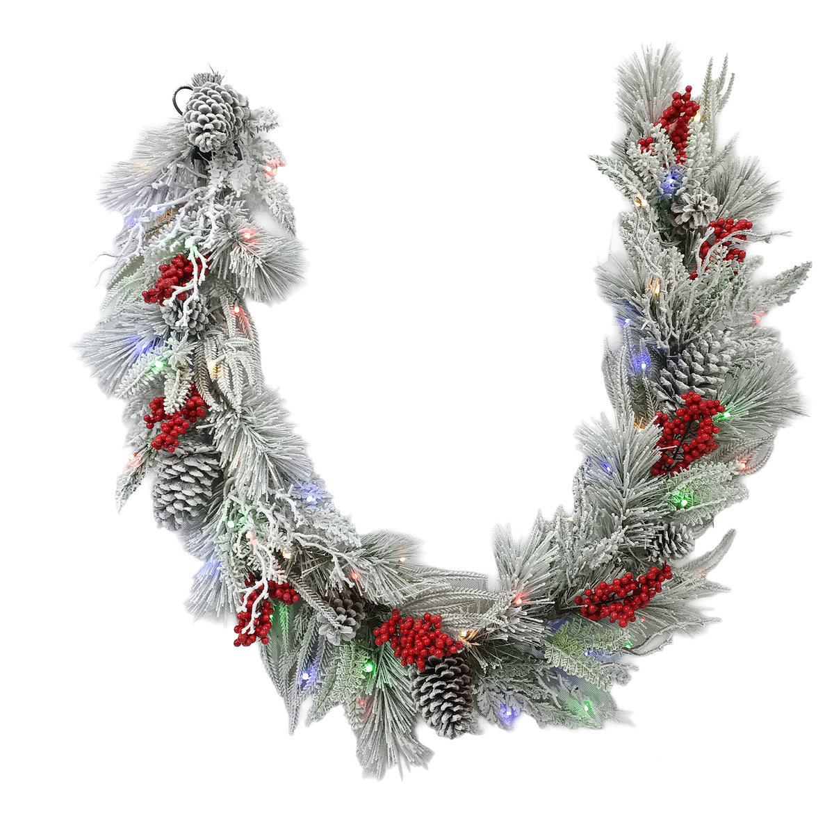 Snowy Berry Garlands (Battery Operated)