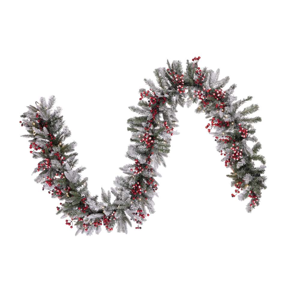 Frost Berry Pine Garlands (Battery Operated)