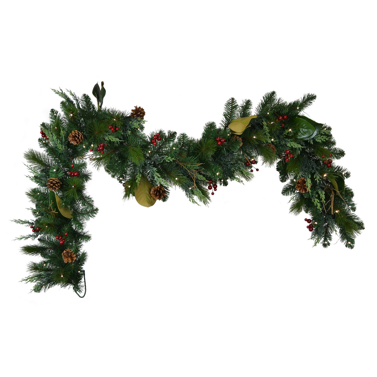 Mixed Juniper Pine Garlands (Battery Operated)