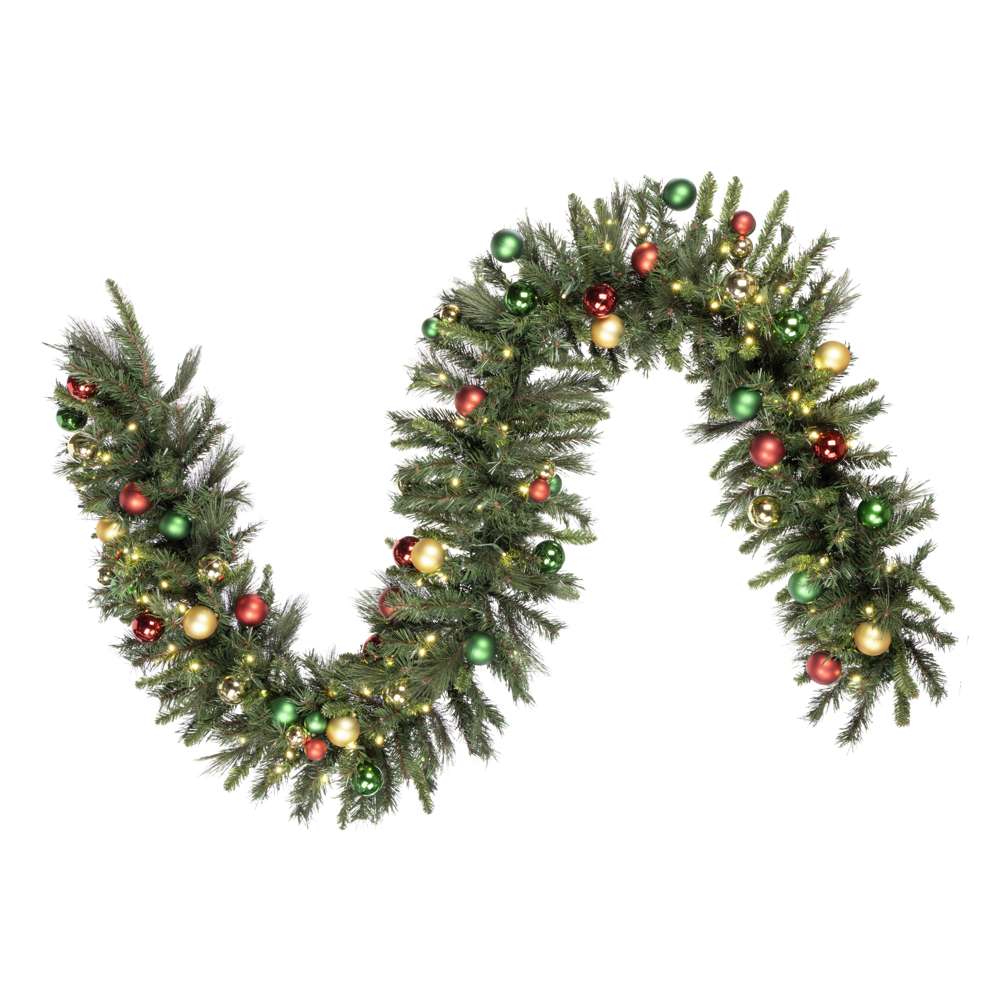 Ornament Mixed Pine Garlands (Plug-In)
