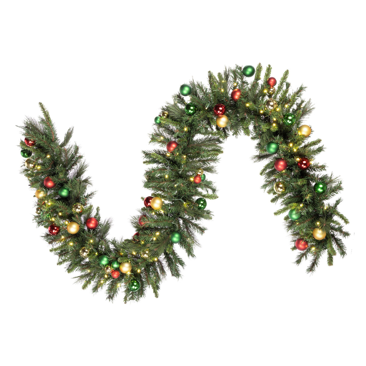 Ornament Mixed Pine Garlands (Plug-In)