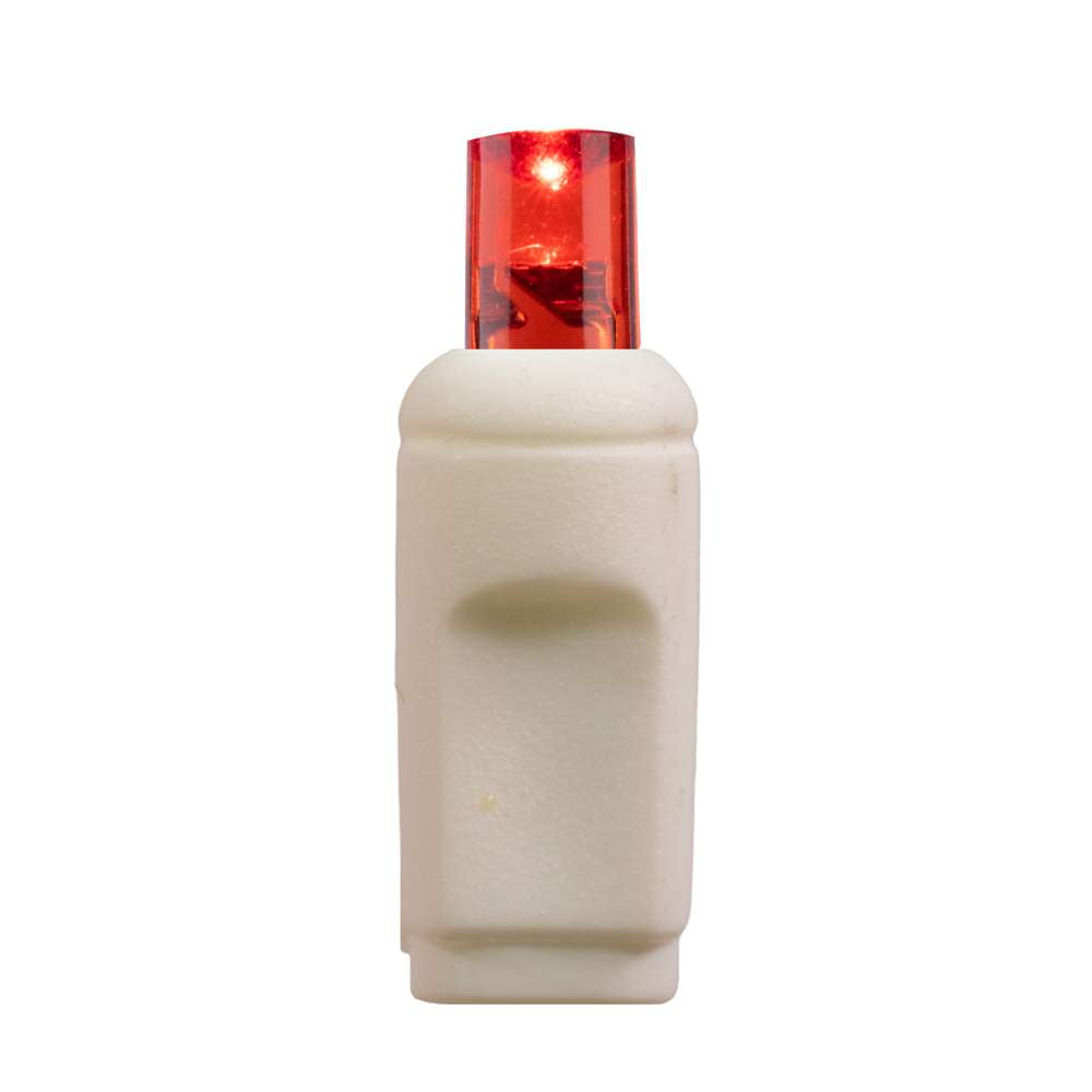 5MM Concave 10L Lights - 2.5" Spacing - White Cord (Polybag)