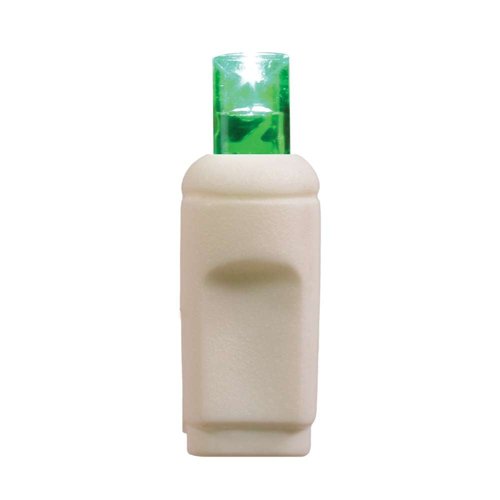 5MM Concave 10L Lights - 2.5" Spacing - White Cord (Polybag)