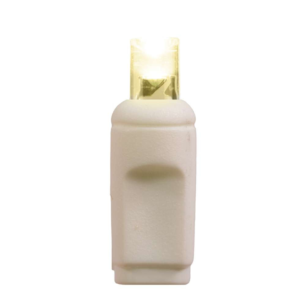 5MM Concave 10L Lights - 2.5" Spacing - White Cord (Polybag)