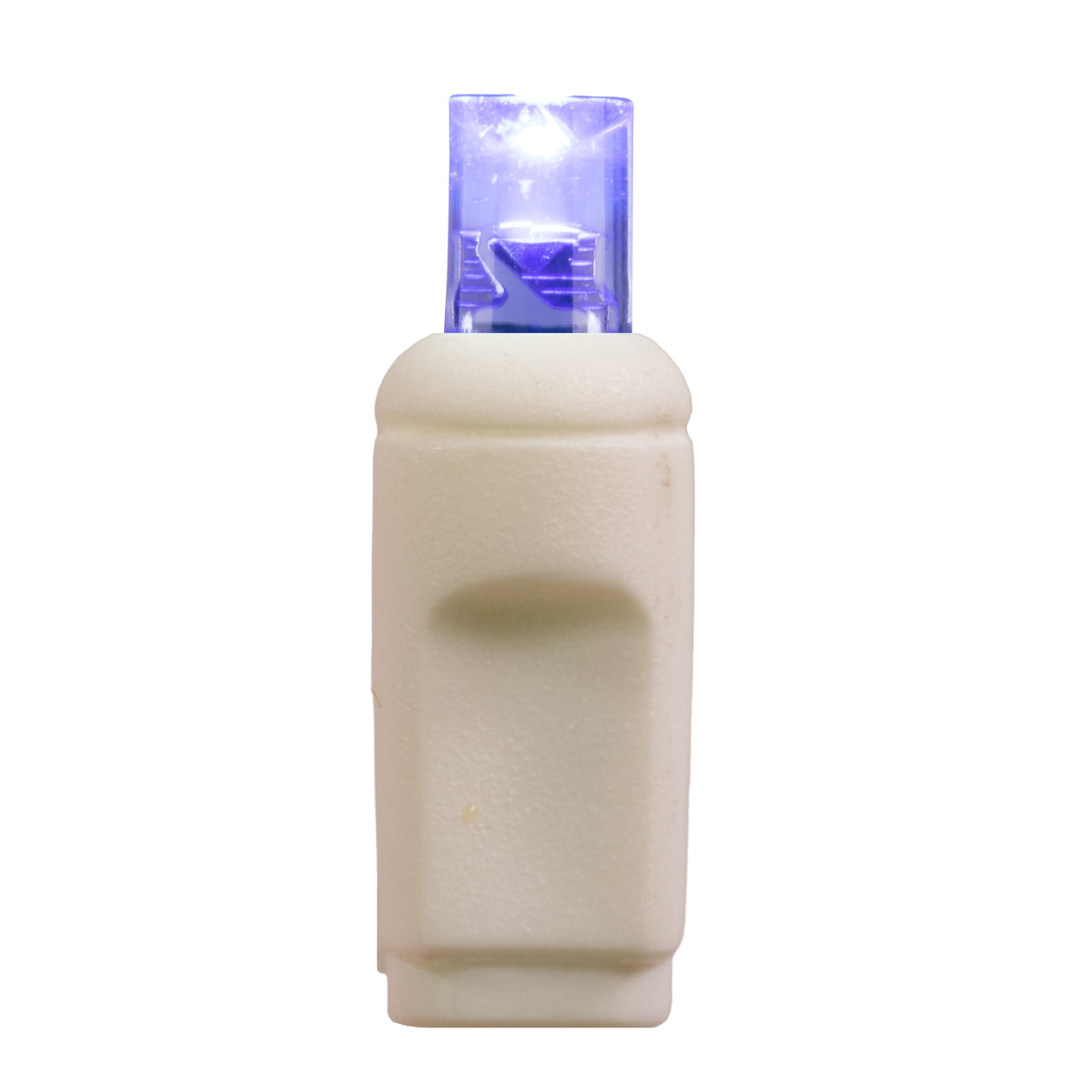 5MM Concave 10L Lights - 2.5" Spacing - White Cord (Polybag)