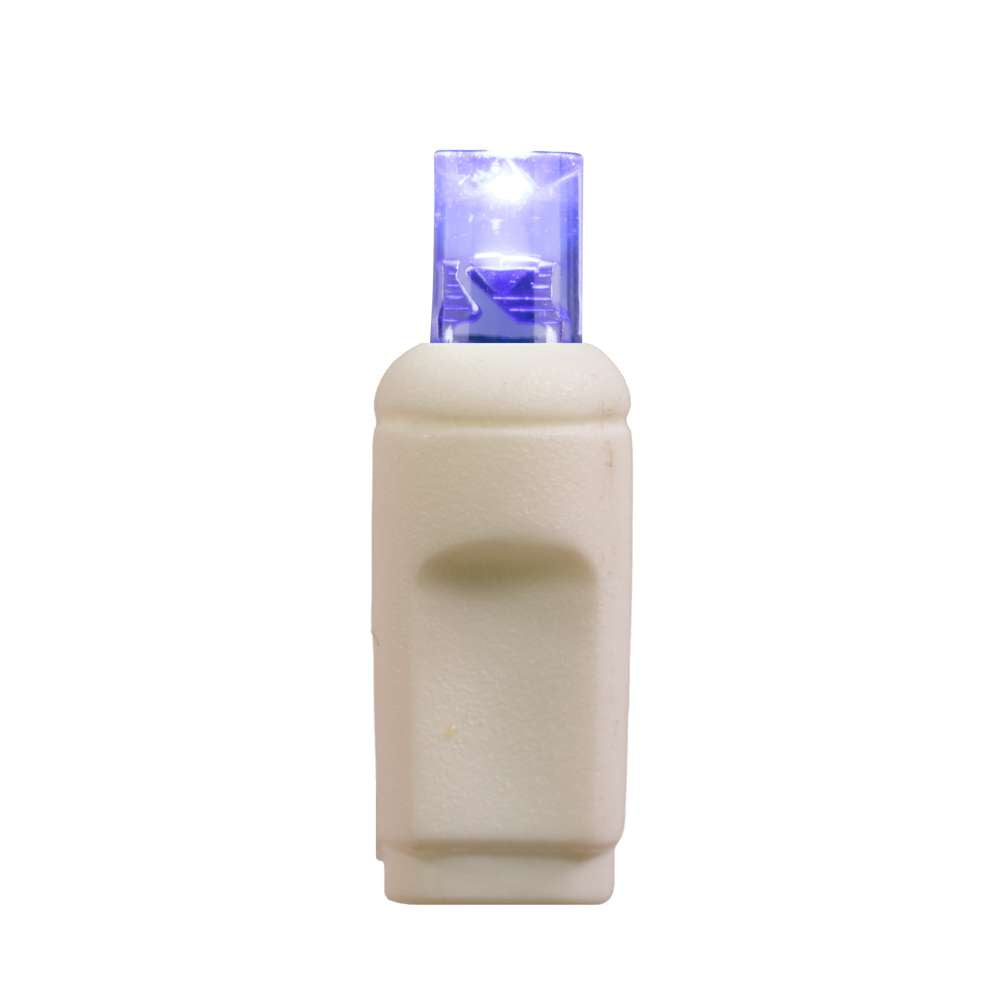 5MM Concave 15L Lights - 2.5" Spacing - White Cord (Polybag)