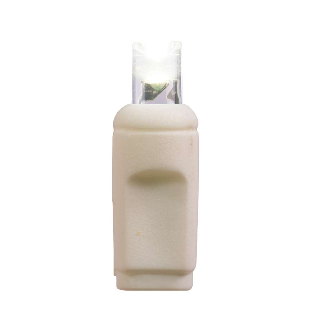 5MM Concave 15L Lights - 2.5" Spacing - White Cord (Polybag)