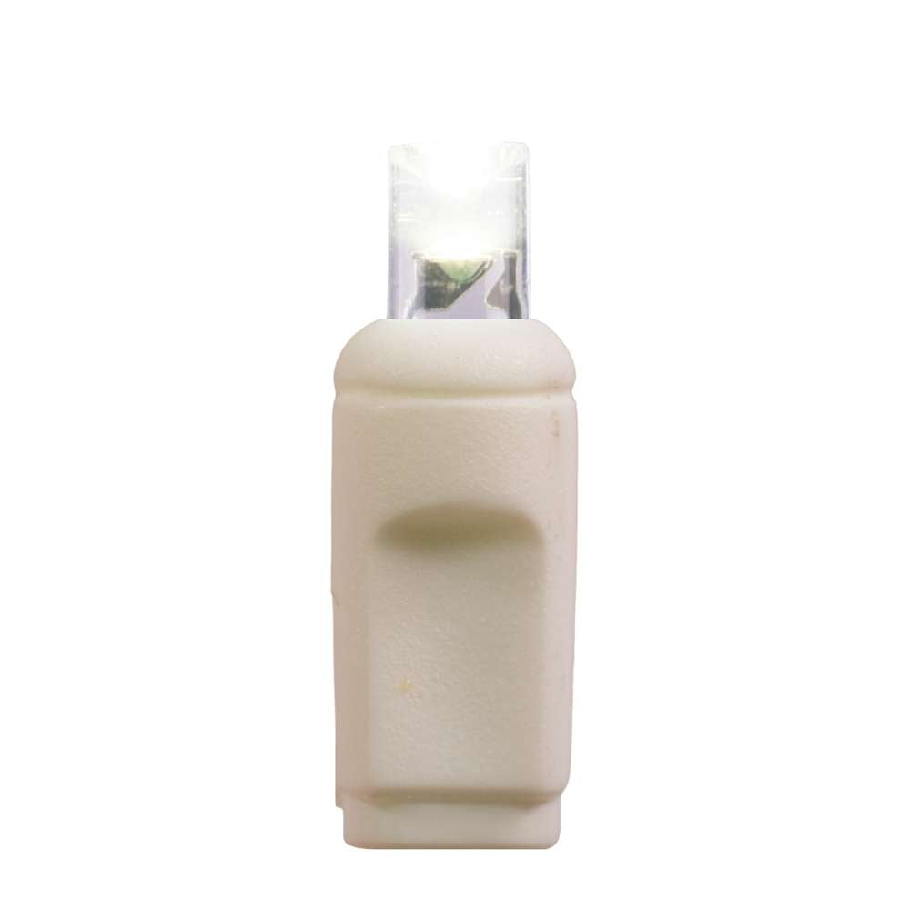 5MM Concave 20L Lights - 2.5" Spacing - White Cord (Polybag)