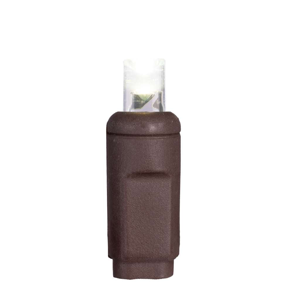 5MM Concave 50L Lights - 6" Spacing - Brown Cord (Balled)