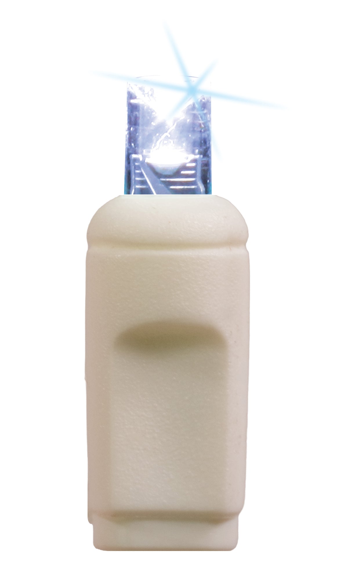 5MM Concave 50L Lights - 6" Spacing - White Cord (Balled)