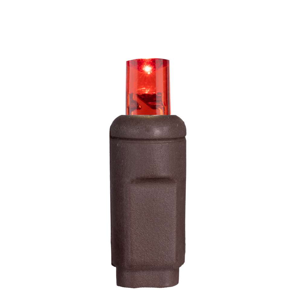 5MM Concave 70L Lights - 4" Spacing - Brown Cord (Balled)