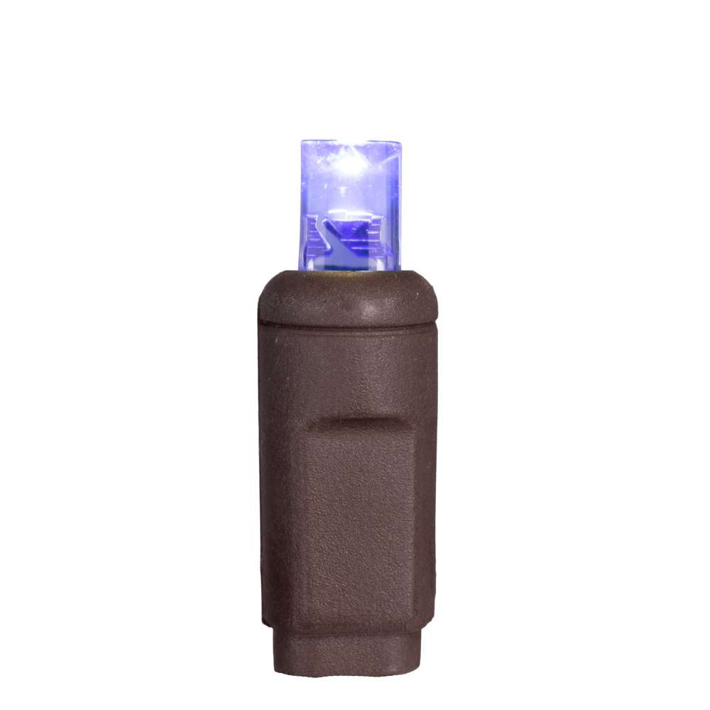 5MM Concave 70L Lights - 4" Spacing - Brown Cord (Balled)